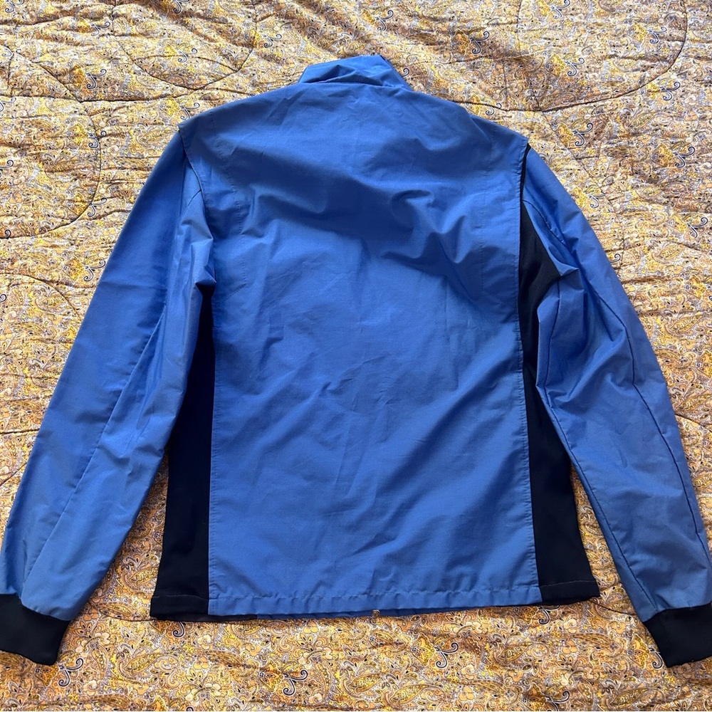 Vintage 70s 80s Tenson Sweden Blue & Navy Zip Windbreaker Streetwear Jacket - Picture 3 of 16